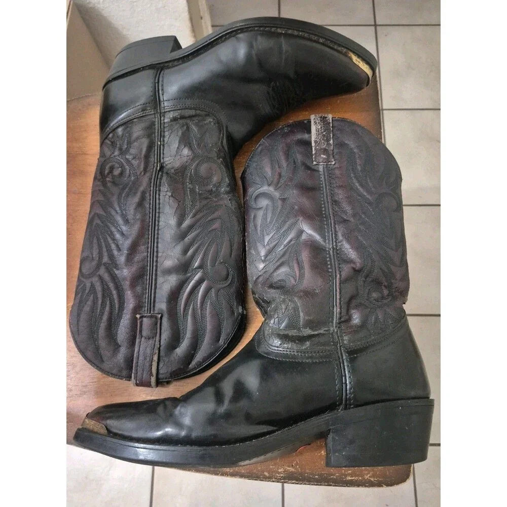 Laredo Black Cherry Boots   Men’s Size 11D Western Trucker Cowboy 12628